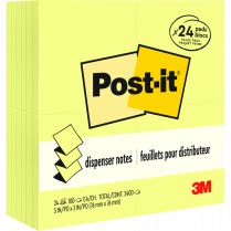 Post-it&reg; Pop-up Notes 3" x 3" Yellow 24/pkg