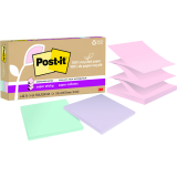 Post-it&reg; Recycled Super Sticky Pop-Up Notes 3" x 3" Wanderlust Colours 6/pkg