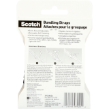 Scotch&reg; Bundling Straps 8" x 1/2" Black 6/pkg