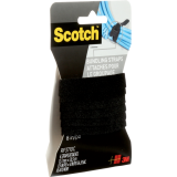 Scotch&reg; Bundling Straps 8" x 1/2" Black 6/pkg