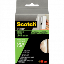 Scotch&reg; Indoor Fasteners 3/4" x 5' White