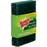 Scotch-Brite&reg; Heavy Duty Scouring Pads 4" x 6" Green 4/pkg