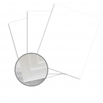 Via Laid Bright White Paper 24lb 8-1/2" x 11" 30% Recycled 500/pkg