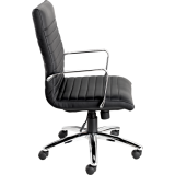 Offices to Go&reg; Ultra Tilter Chair High Back Leather Luxhide Black