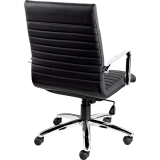Offices to Go&reg; Ultra Tilter Chair High Back Leather Luxhide Black