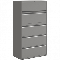 Offices to Go&reg; Lateral File Cabinet 5-Drawer Grey