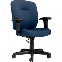 Offices To Go&reg; Yoho Plus Task Chair with Arms Pacific Blue
