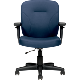 Offices To Go&reg; Yoho Plus Task Chair with Arms Pacific Blue