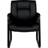 Offices to Go Ashmont Guest Chair Bonded Leather Black