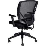 Offices to Go Ibex Mesh Medium Back Multi-Tilter Chair Jenny Ebony