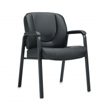 Offices to Go Centro Guest Chair Leather Black