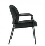Offices to Go Centro Guest Chair Leather Black