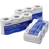 Iconex&trade; Paper Rolls Thermal 2-1/4" x 1-7/8" (85'L) 3 rolls/pkg