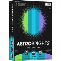 Astrobrights&reg; 24lb Paper 8-1/2" x 11" Cool Assorted Colours 500/pkg