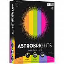 Astrobrights&reg; 24lb Paper 8-1/2" x 11" Happy Assorted Colours 500/pkg