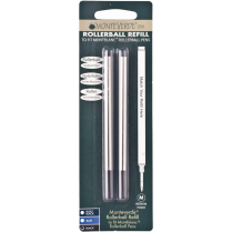 Monteverde Rollerball Refill Medium Black 2/Pkg