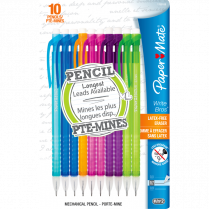 Paper Mate&reg; Write Bros&reg; Grip&trade; Mechanical Pencils 0.7 mm Assorted Fashion Colours 10/pkg