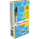 Paper Mate&reg; InkJoy&reg; 100 RT Retractable Ball Point Pen Medium Point Black 12/box