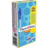 Paper Mate&reg; InkJoy&reg; 100 RT Retractable Ball Point Pen Medium Point Blue 12/box