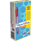 Paper Mate&reg; InkJoy&reg; 100 RT Retractable Ball Point Pen Medium Point Red 12/box