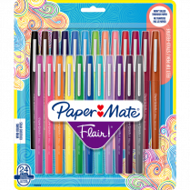 Paper Mate&reg; Flair&reg; Markers Fine Tip Assorted Colours 24/pkg