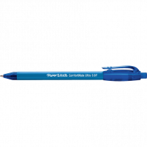 Paper Mate&reg; ComfortMate Ultra&trade; Retractable Ball Point Pens Fine Point Blue 12/box