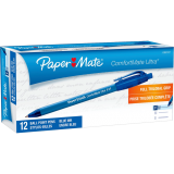 Paper Mate&reg; ComfortMate Ultra&trade; Retractable Ball Point Pens Fine Point Blue 12/box