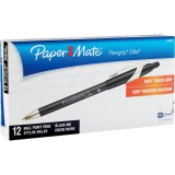 Paper Mate&reg; FlexGrip&reg; Elite&trade; Retractable Ball Point Pens Medium Point Black 12/box