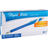 Paper Mate&reg; FlexGrip&reg; Elite&trade; Retractable Ball Point Pens Medium Point Blue 12/box