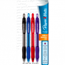 Paper Mate&reg; Profile&reg; Retractable Ball Point Pens Super Bold Assorted Colours 4/pkg