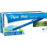 Paper Mate&reg; FlexGrip&reg; Ultra Retractable Ball Point Pen Fine Point Blue 12/box