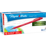 Paper Mate&reg; FlexGrip Ultra&reg; Ball Point Stick Pens Medium Point Red 12/box