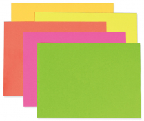 UCreate Bristol Board 12pt 22 x 28 Neon Assorted 50/Pkg