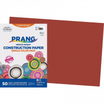 Prang&reg; Construction Paper 12" x 18" Red 50/pkg