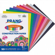 Prang&reg; Construction Paper 9 x 12 Assorted Colours 50/pkg