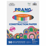 Prang&reg; Construction Paper 9 x 12 Assorted Colours 50/pkg
