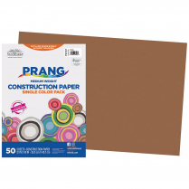 Prang&reg; Construction Paper 12" x 18" Brown 50/pkg