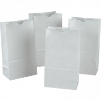 Creativity Street&reg; Rainbow&reg; Kraft Bags #6 White 100/pkg
