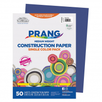 Prang&reg; Construction Paper 9" x 12" Bright Blue 50/pkg