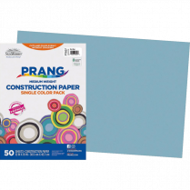 Prang&reg; Construction Paper 12 x 18 Sky Blue 50/pkg