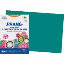 Prang&reg; Construction Paper 12" x 18" Turquoise 50/pkg