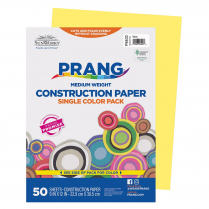 Prang&reg; Construction Paper 9" x 12" Yellow 50/pkg