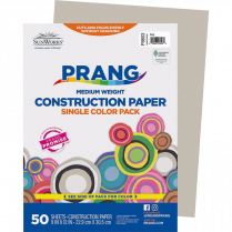 Prang&reg; Construction Paper 9 x 12 Grey 50/pkg