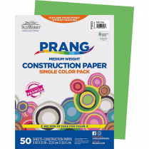 Prang&reg; Construction Paper 9" x 12" Bright Green 50/pkg