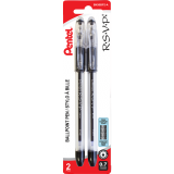 Pentel&reg; R.S.V.P.&reg; Pens Fine Point Black 2/pkg