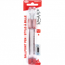 Pentel&reg; R.S.V.P.&reg; Pens Fine Point Red 2/pkg