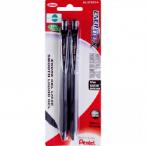 Pentel&reg; EnerGel&reg; X Retractable Gel Pens 0.7 mm Black 2/pkg