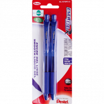 Pentel&reg; EnerGel&reg; X Retractable Gel Pens 0.7 mm Blue 2/pkg
