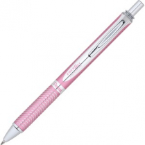 Pentel&reg; EnerGel&reg; Alloy Retractable Gel Pen 0.7 mm Pink Barrel Black Ink