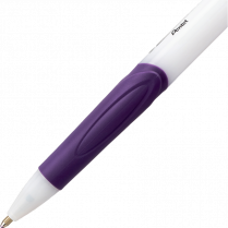 Pentel&reg; GlideWrite Retractable Ball Point Pens Bold Point Purple 12/box